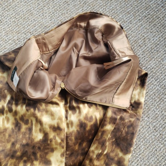 Silk Wool Pencil Skirt Women's 0 - Picture 4 of 9